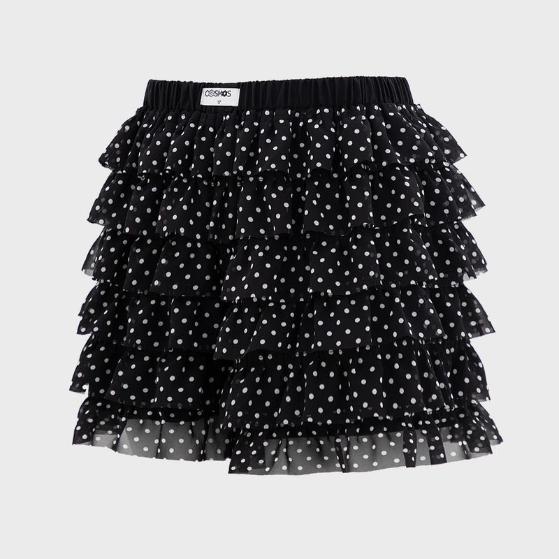 DOT PANTS IN BLACK