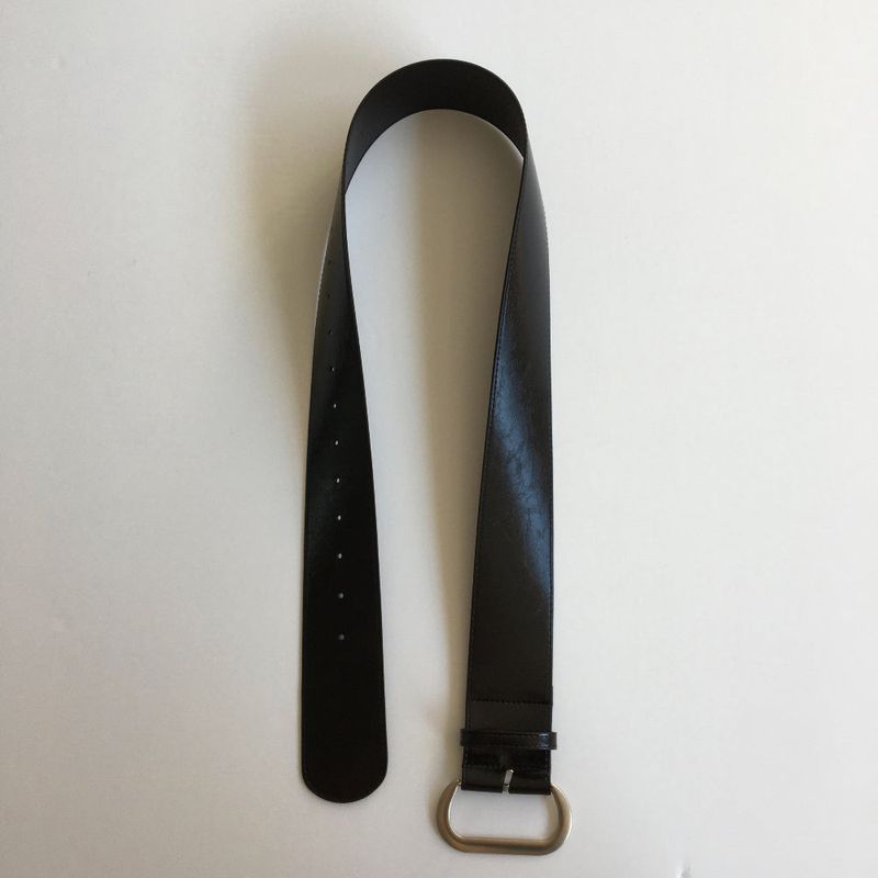 Wide oval buckle belt(2color)