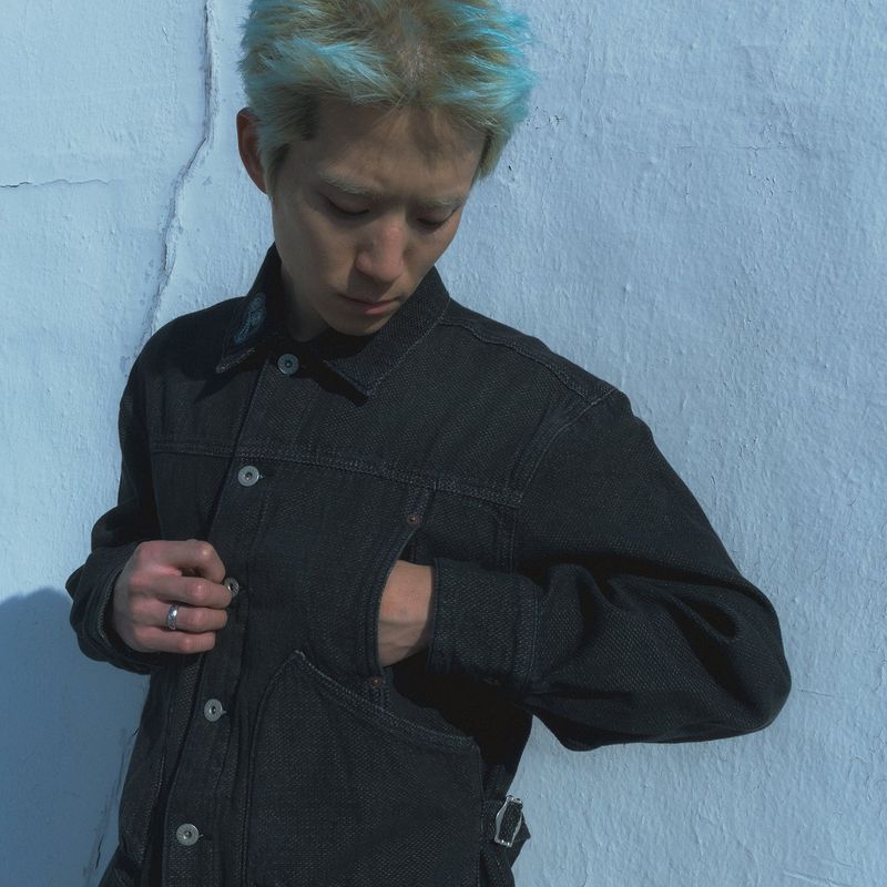 Sphinx denim short trucker jacket / Canvas black