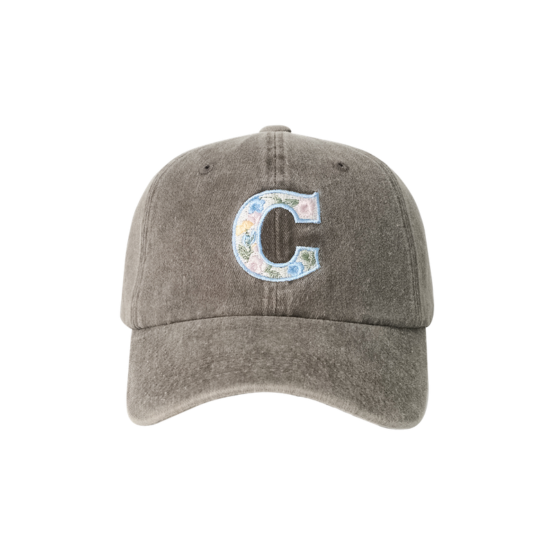 Flower C Washing Ball Cap (Brown)