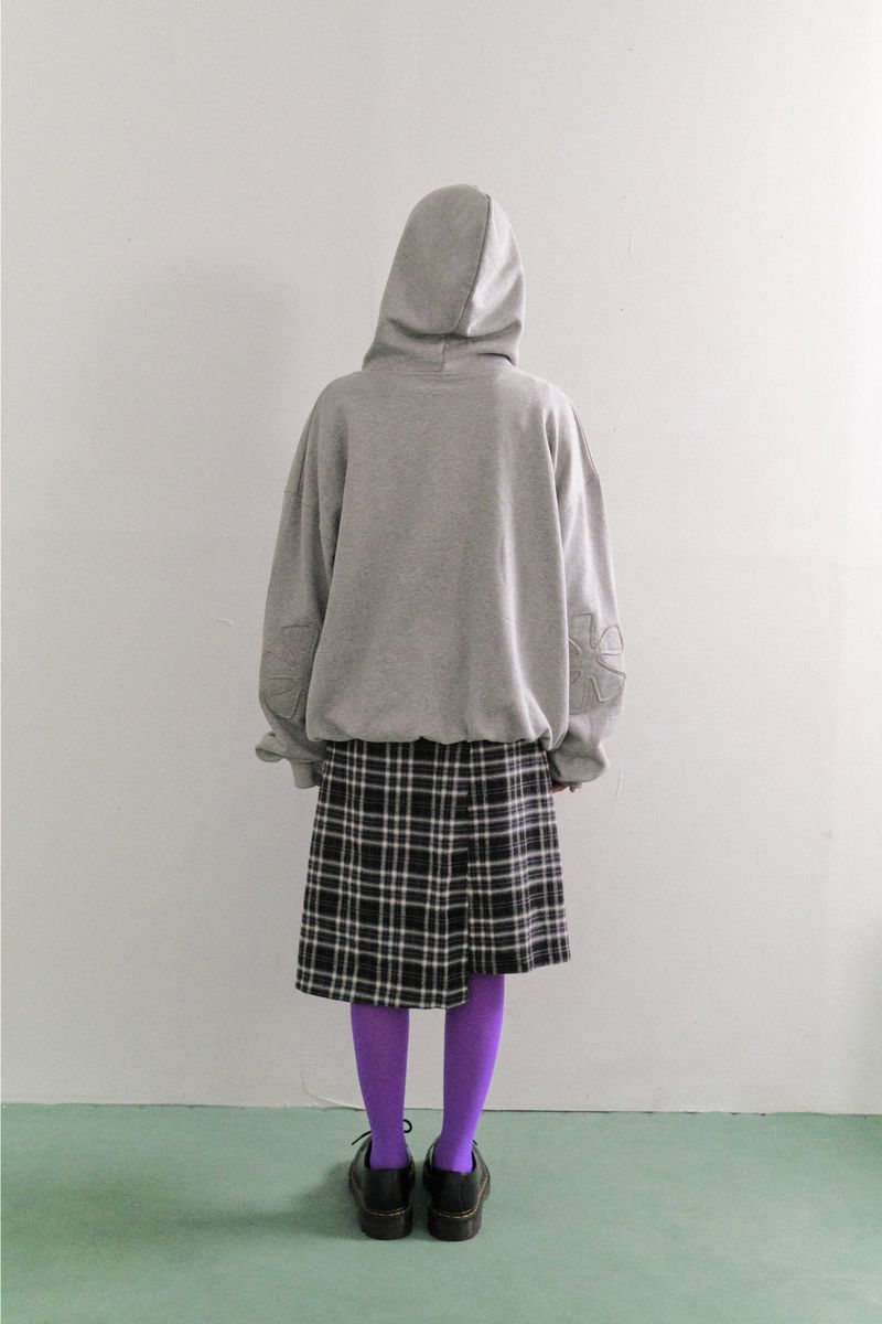 エルボーパッチフードジップアップ (3color)