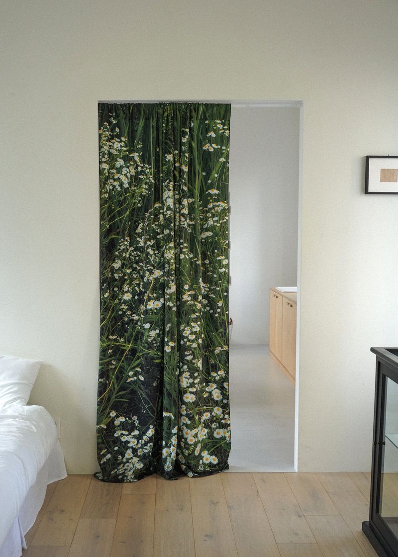 green grassy curtain