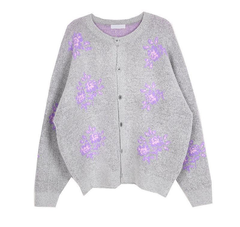 No.0387 flower round KNIT CD