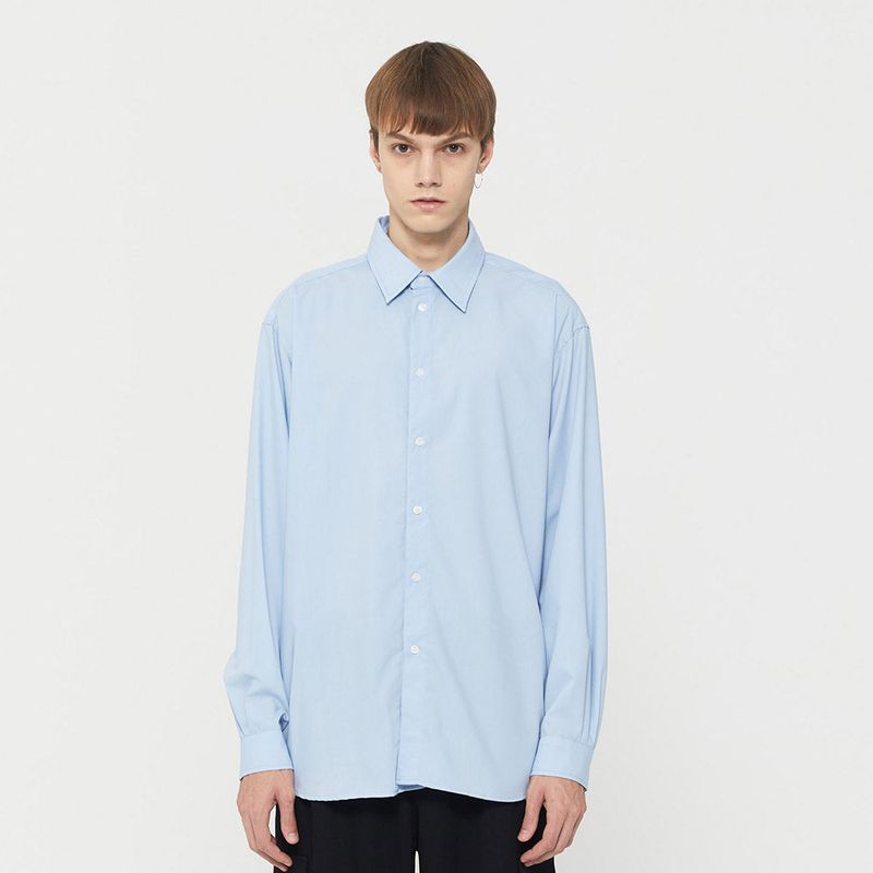 Organic Micro Shirt Sky Blue