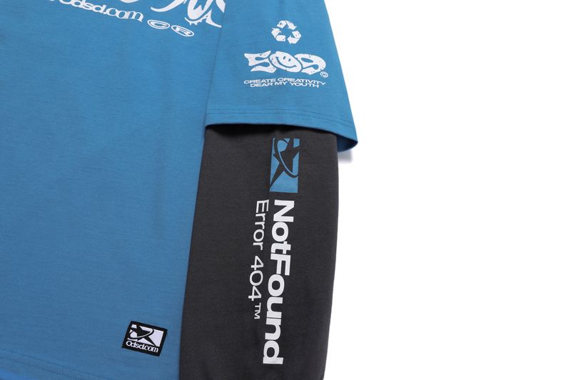In The Nineties Hooded Layered Long Sleeve - 2COLOR