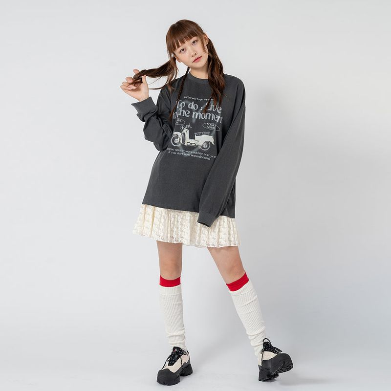ZOE RIBBON MINI SKIRT_CREAM