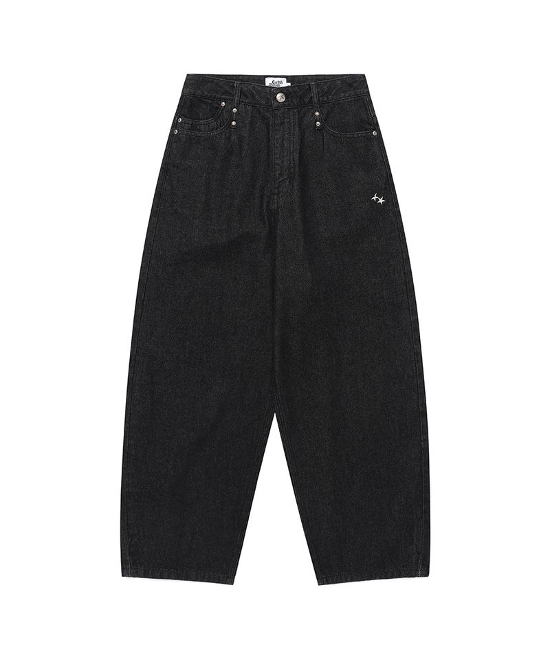 W MILKY WAY DENIM PANTS BLACK(CV2FFFD111A)