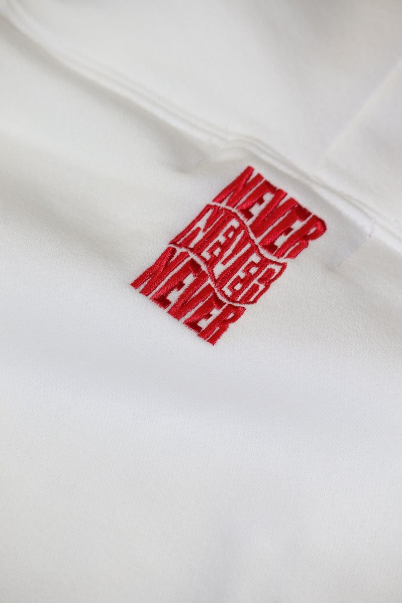 Never ending waves hoodie white