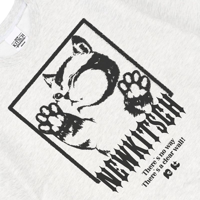 LOCKED-UP CAT SWEATSHIRTS (LIGHT MELANGE)