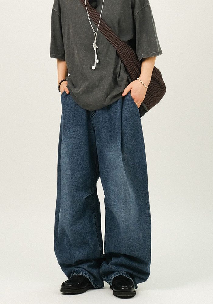 SEMIKAJI（セミカジ）の「 GO ピンタックカーブデニムパンツ GO（パンツ）」