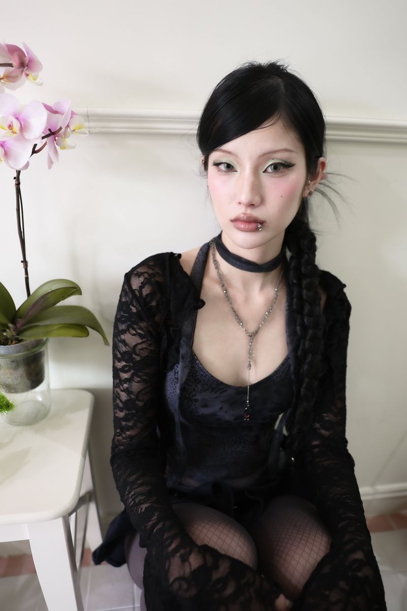 Antique oval chain necklace