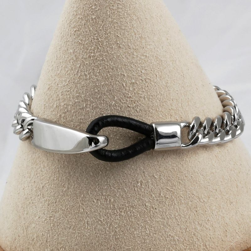 SVB-1009 Simple daily leather point chain bracelet