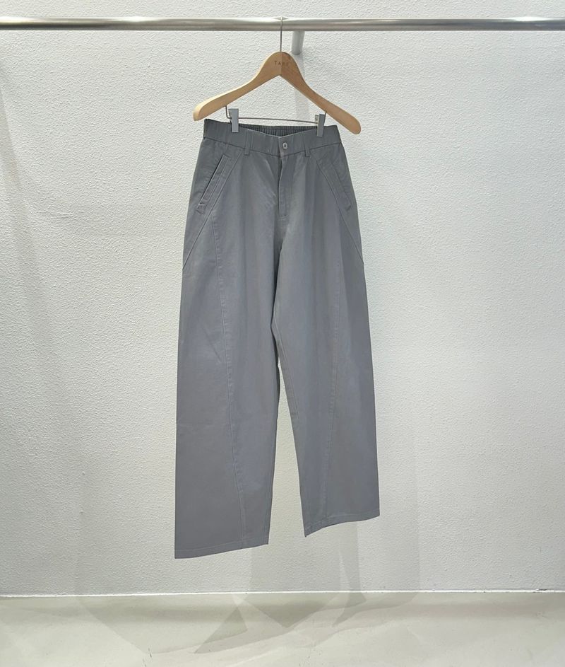 Muff cut half-banding pants