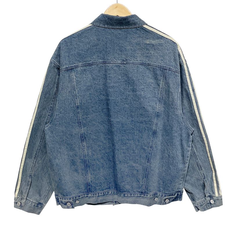 (UNISEX)トレスラインデニムジャケット