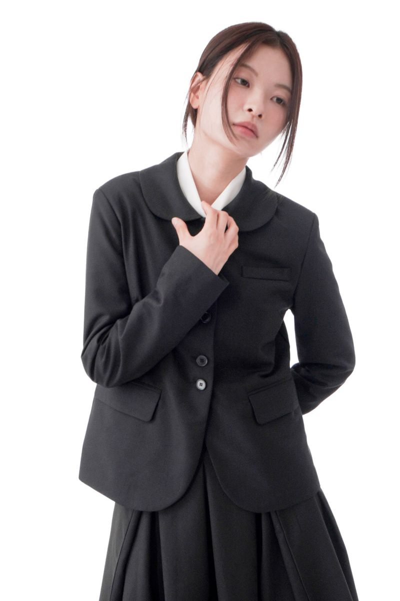  ROUND COLLAR CLASSIC BLAZER