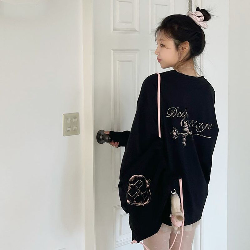 Garden long sleeve T (black)