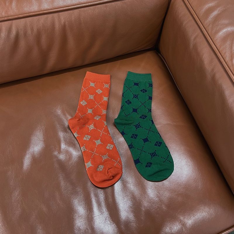 ARGYLE PATTERN SOCKS