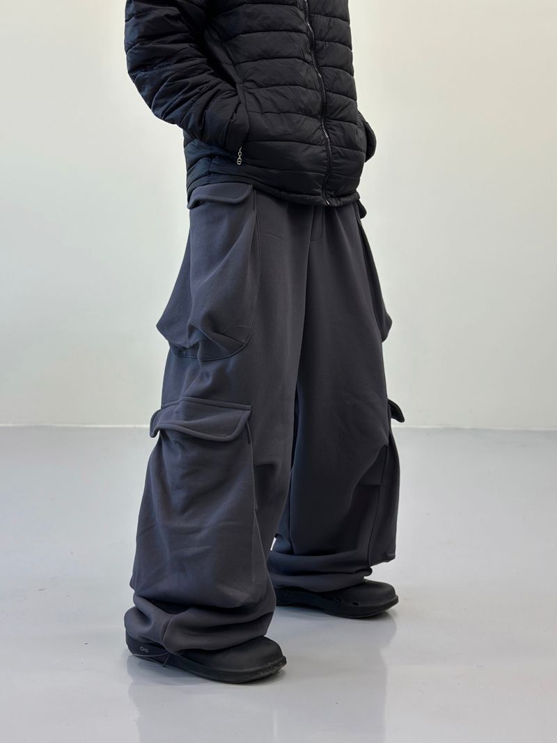 Double Pocket Multi Cargo Sweatpants 4C