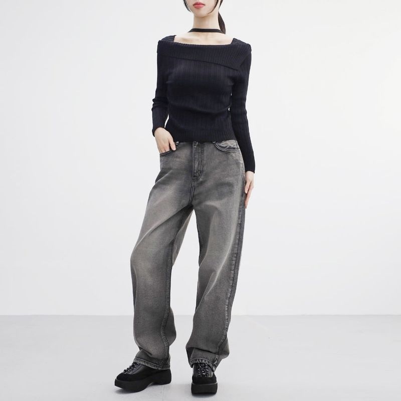 Ray Wide Denim Pants