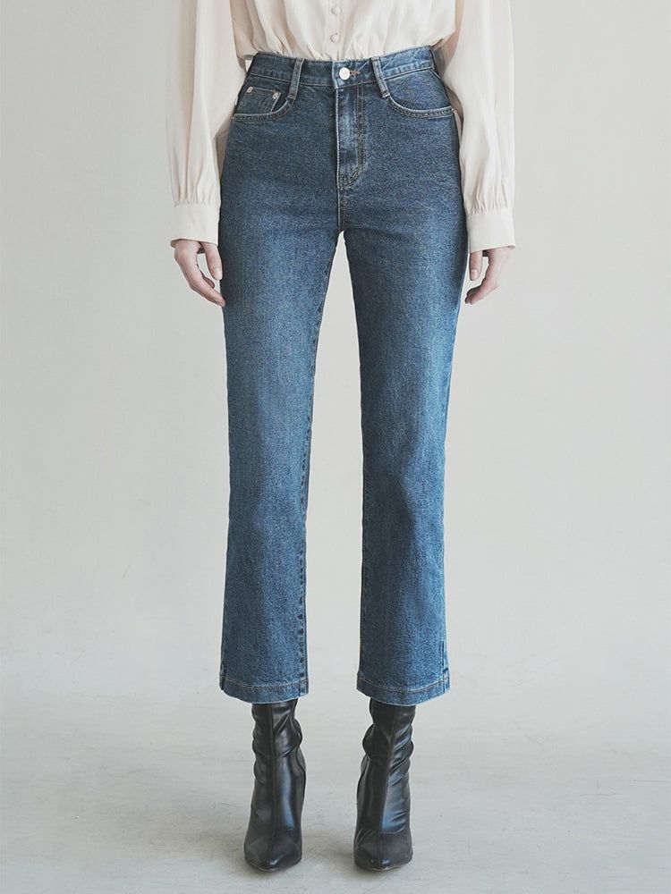 WAAR（ワル）の「W1004 STRAIGHT DENIM PANTS_DEEP BLUE（Pants）」
