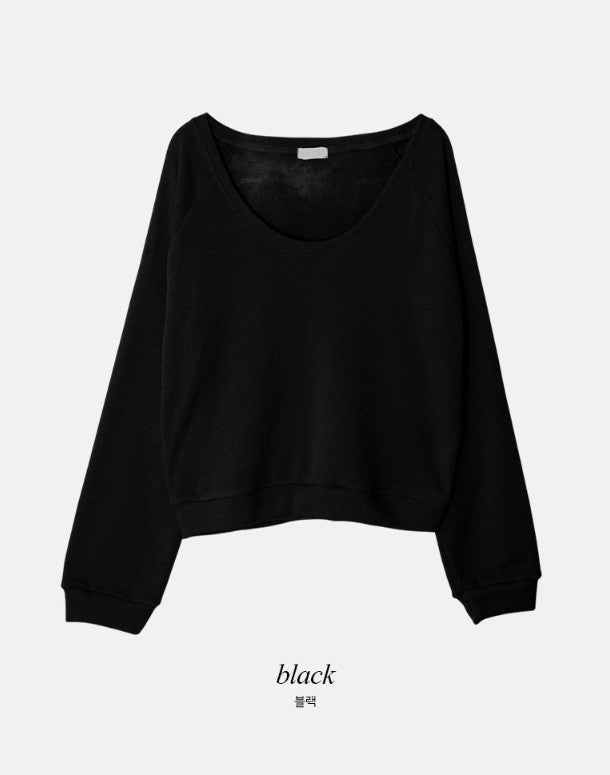 U-neck Eyelet Basic Knit T-Shirt (4color)