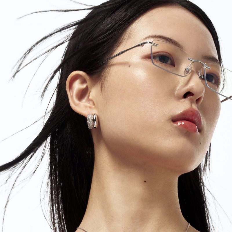 Double Pave Earrings