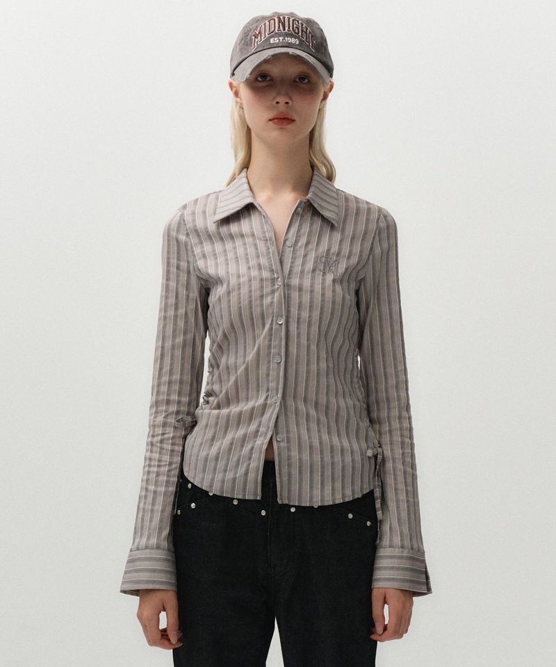 MIDNIGHT MOVE（ミッドナイトムーブ）の「st shirt (grey)（Tops）」