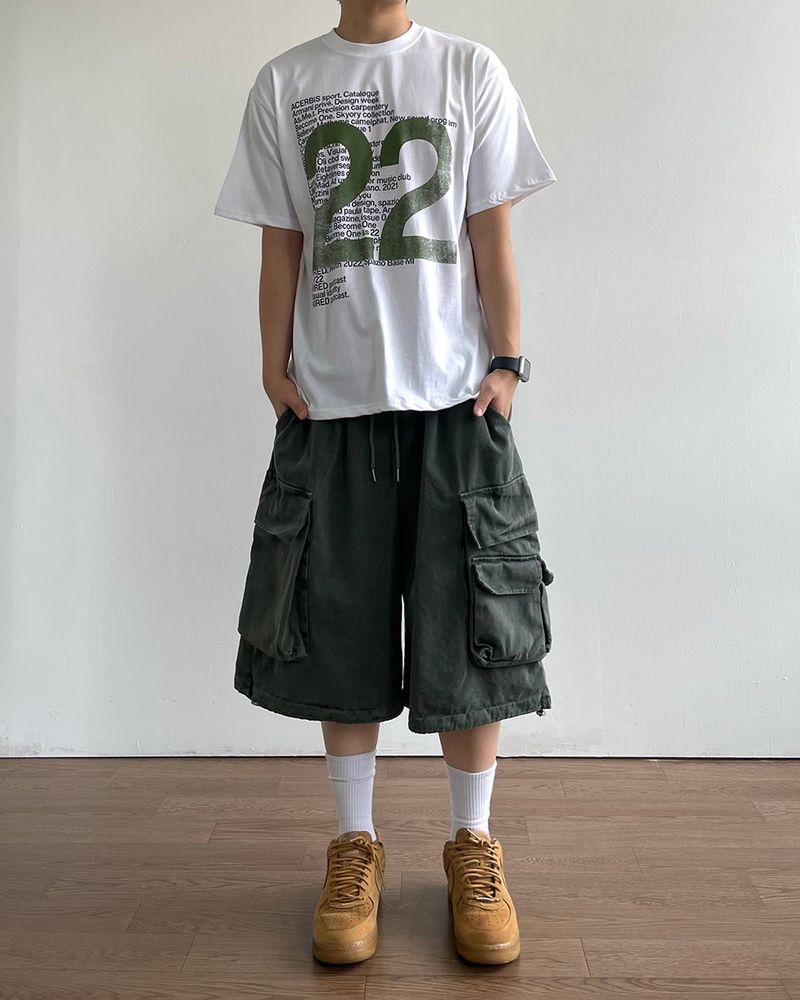 Mitsu Printed Short Sleeve Tee