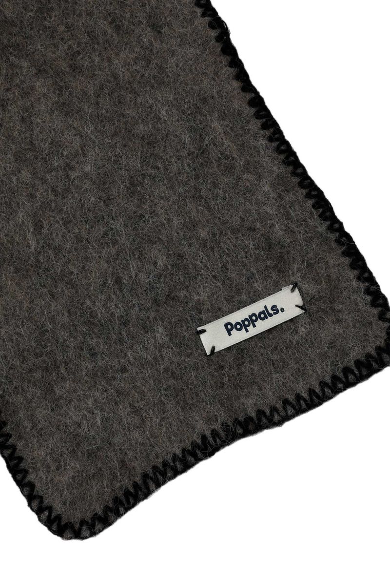 Stitch Wool Muffler [Gray]