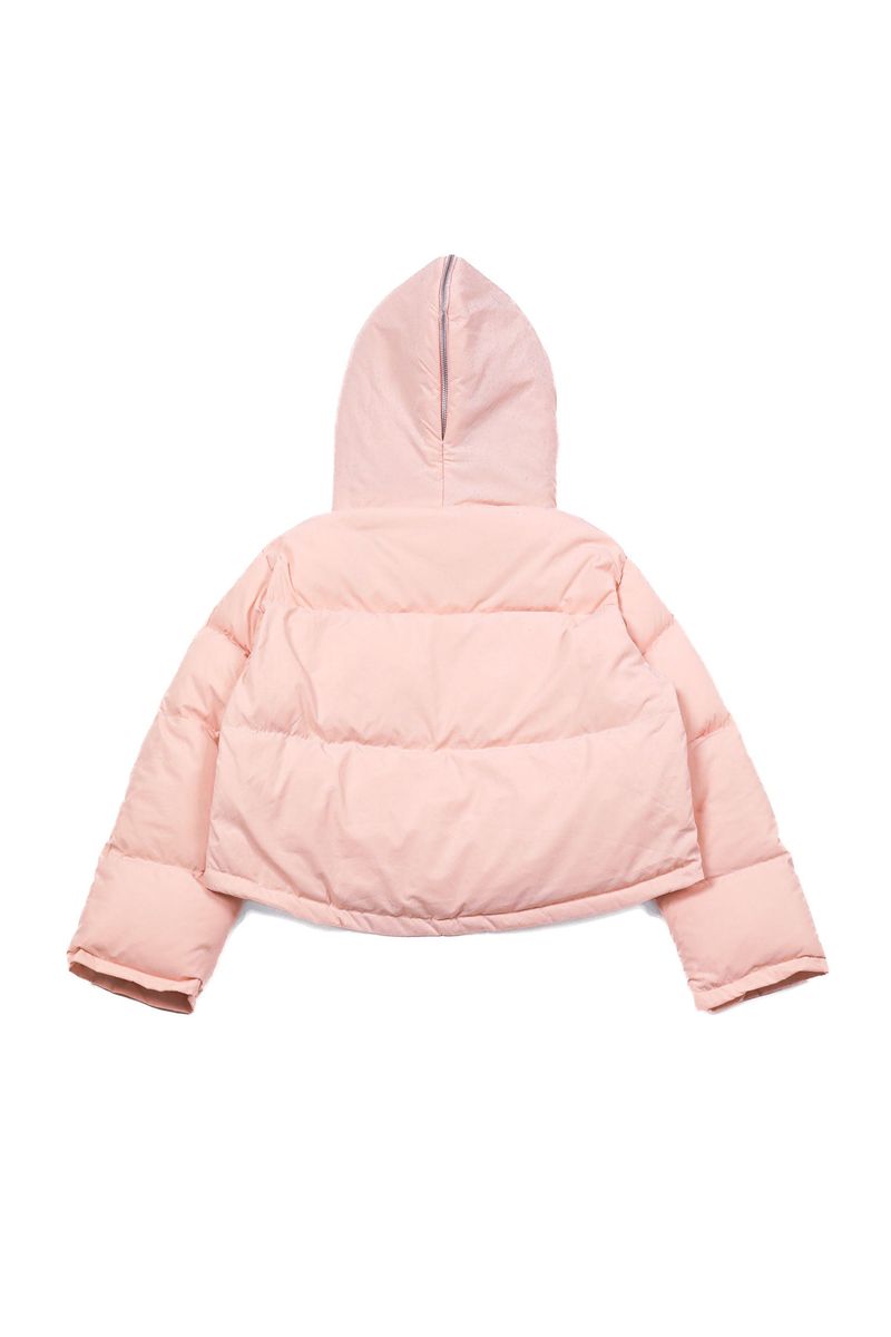 Puffer Hood Padding Jacket [Pink]