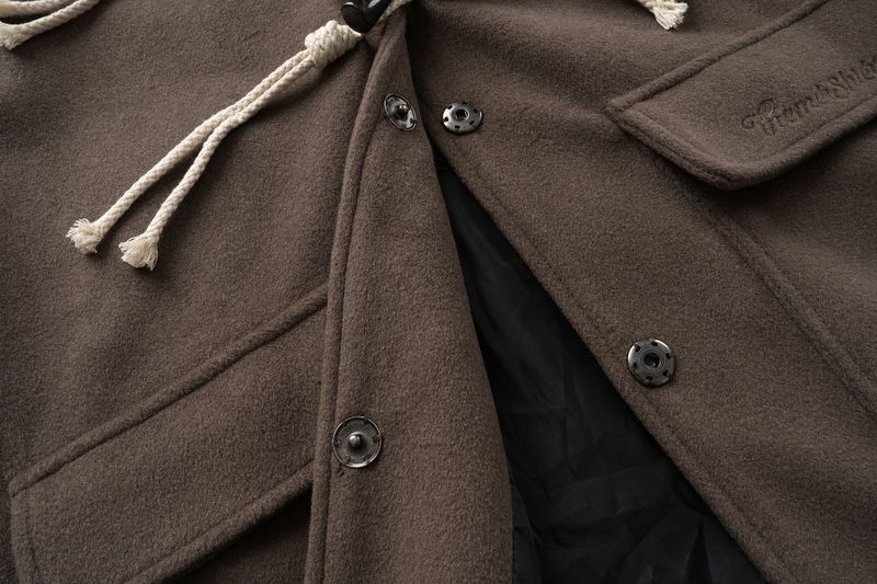 Rove Fur Hood Rope Duffel Coat