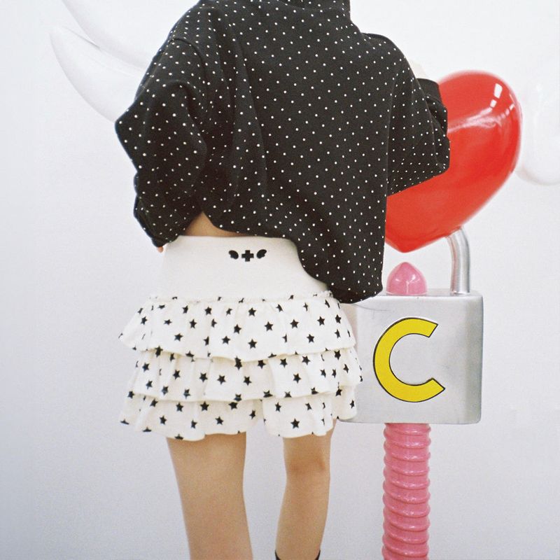 Star CanCan Mini Skirt - IVORY