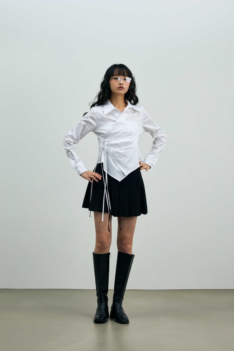 HALO WRAP SHIRT / WHITE