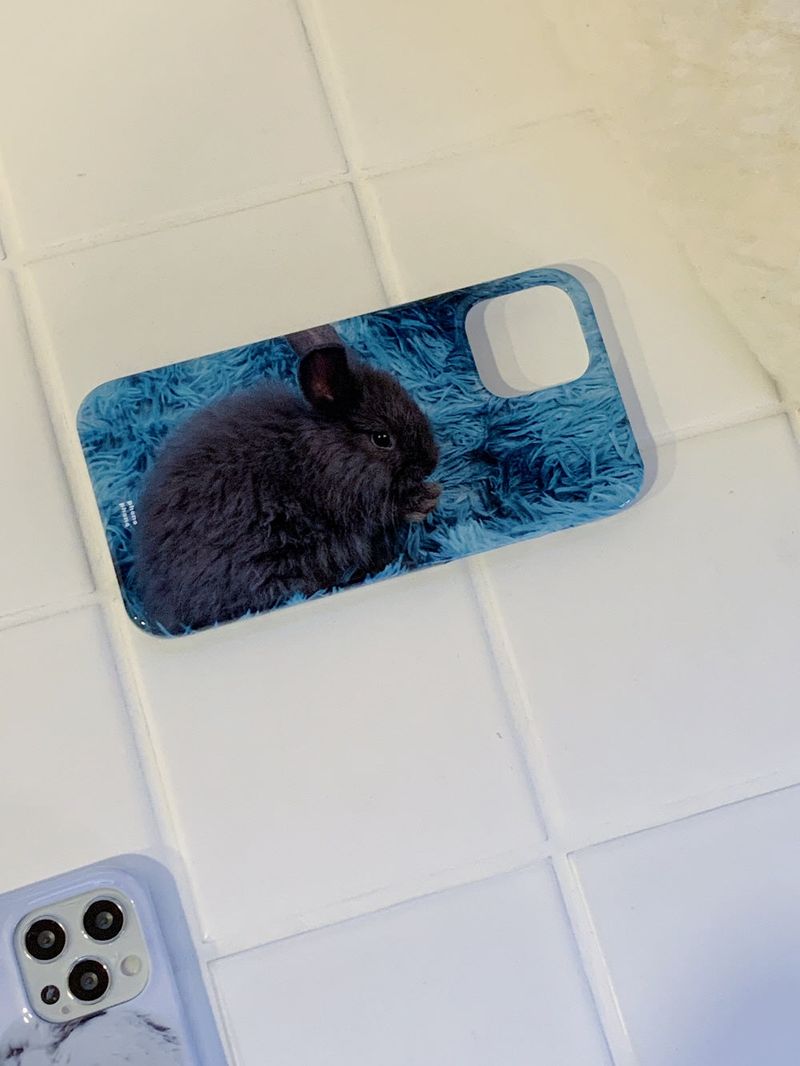 GRAY BUNNY PHONE CASE (HARD)
