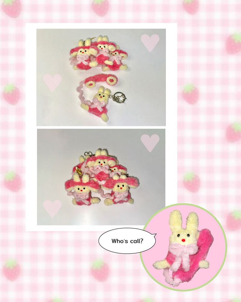 【MADE】バニーテレフォンキーチェーン