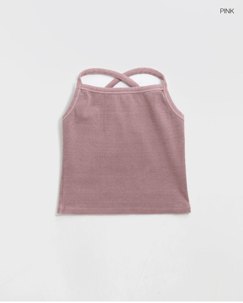 [MADE] T-cell SET - Washed Ribbed Tank Top