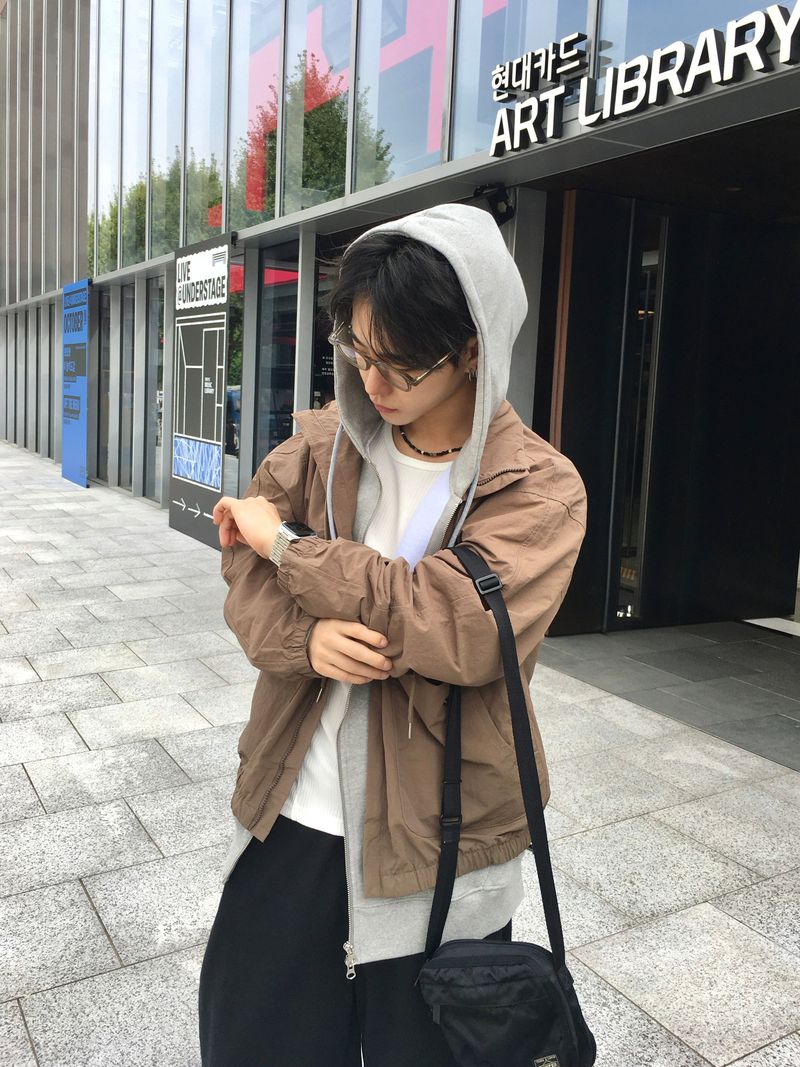 Uchi High Neck Windbreaker 4C