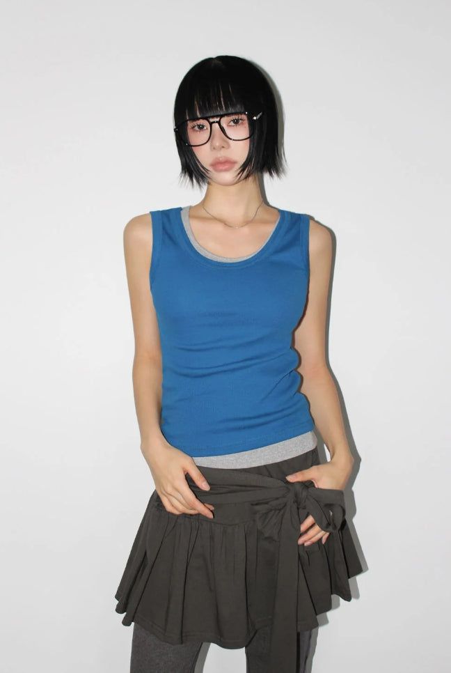 AAKE(アケ)の「STANDARD RIBBED SLEEVELESS(Tops)」