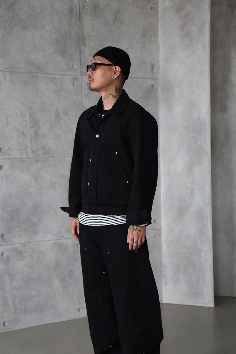 [UNISEX] Carpenter Black Denim Jacket