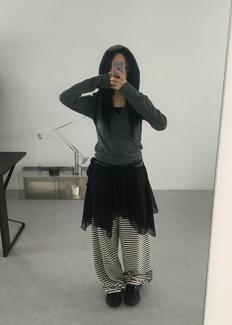 TERRY STRIPE PANTS