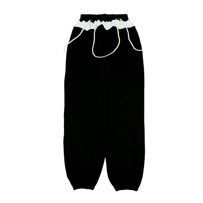 222 Rope coloring jogger pants - Black