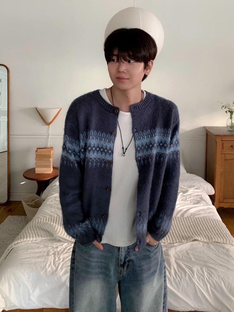 Brin Cropped Nordic Cardigan