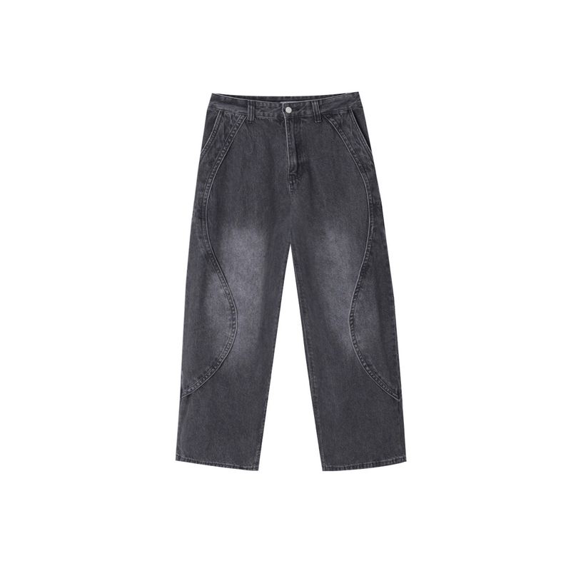 Trip Curved Denim Pants (2 Colors)