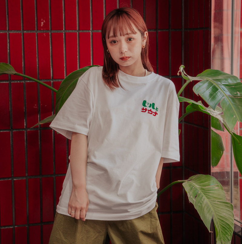 chao!×ふくだ ビールとサウナ®刺繍コラボTshirt