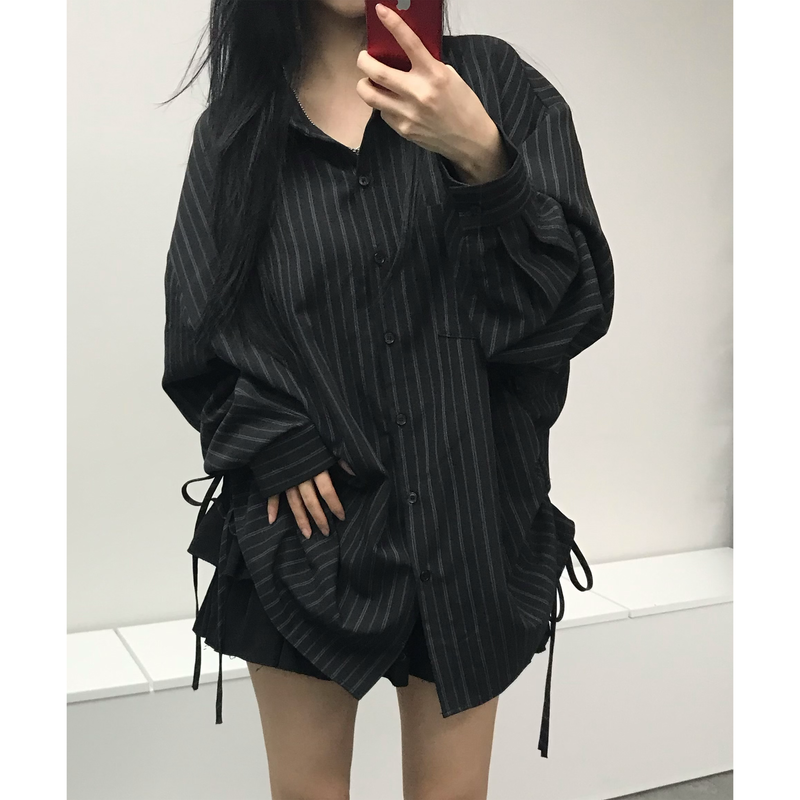 [MADE] Soft Breeze Shirring Slit Shirt