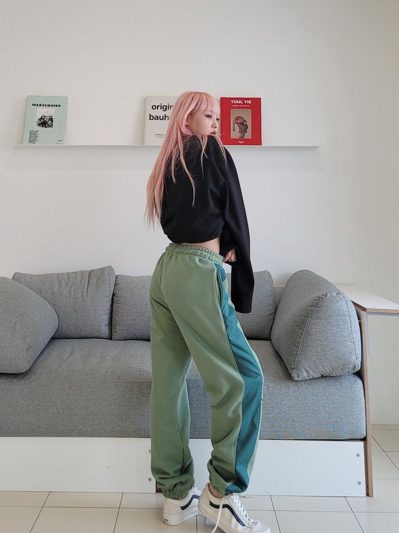 VENTIQUE Square embroidery jogger PT 5color