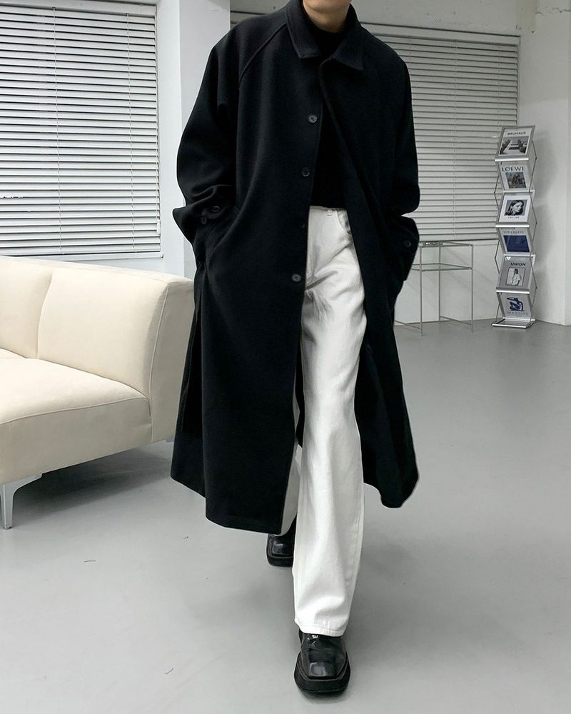 SI wool belted mac coat (3 colors)