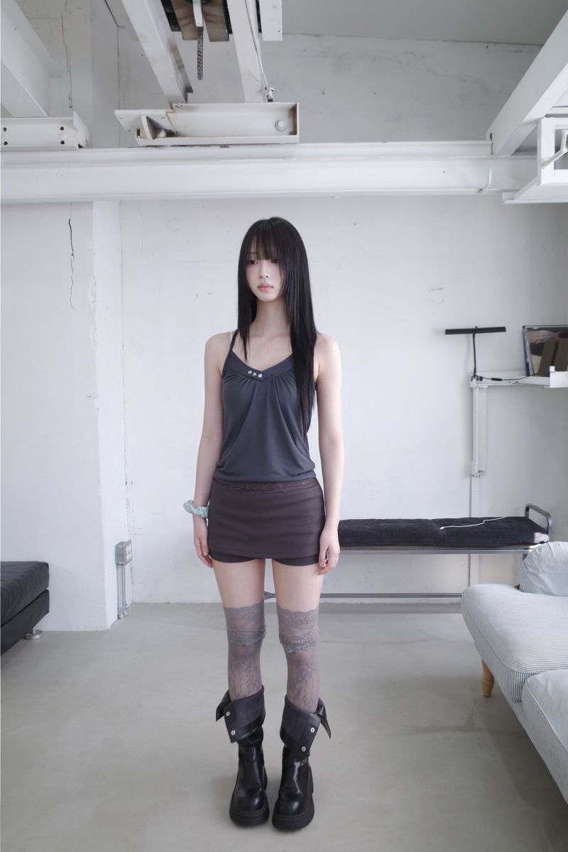 ハートシャーリングスリーブレス(3color)