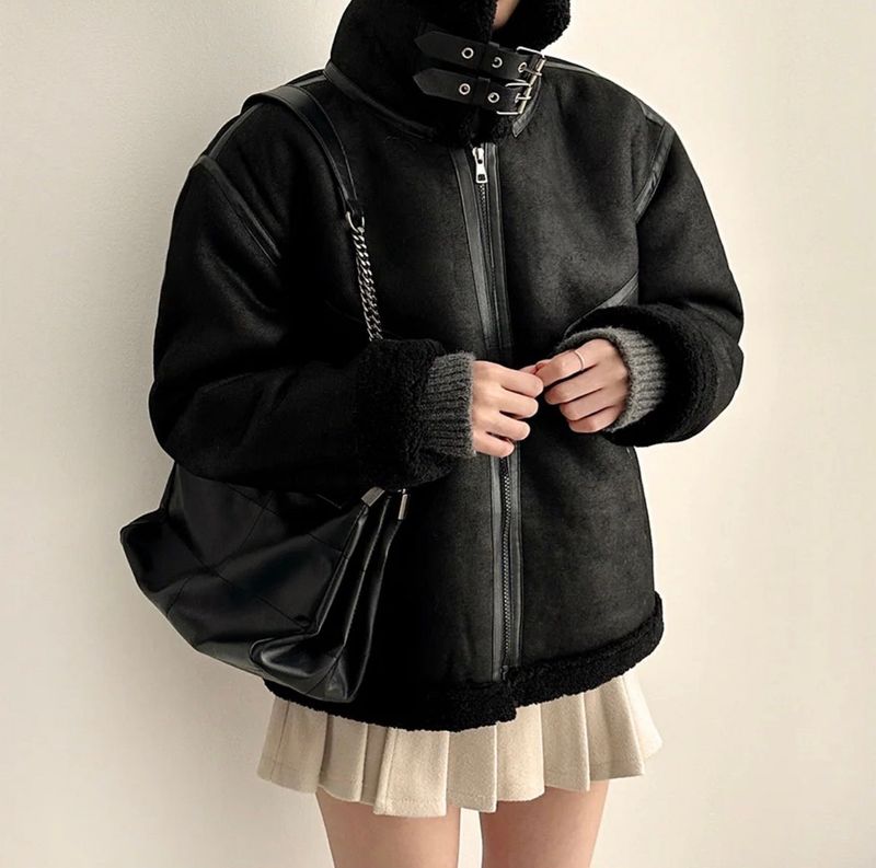 Jiu Buckle Point Overfit Mustang Jacket