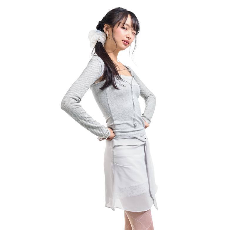LILY LACE BOLERO SET-UP [GREY]